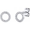 Silvego Strieborné náušnice kôstky kruhy Agnii s Brilliance Zirconia 7 mm ZT182508E Silvego Strieborné náušnice kôstky kruhy Agnii s Brilliance Zirconia 7 mm ZT182508E