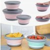 Sada silikónových skladacích misiek 3ks (Praktické skladacie misky z potravinárskeho silikónu s viečkami, vhodné do mrazničky aj umývačky riadu) Sada silikónových skladacích misiek 3ks (Praktické skladacie misky z potravinárskeho silikónu s viečkami, vhodné do mrazničky aj umývačky riadu)