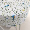 Biante Bavlnený oválny obrus Sandra SA-501 Modré vtáky a vetvičky na bielom 120x160 cm Biante Bavlnený oválny obrus Sandra SA-501 Modré vtáky a vetvičky na bielom 120x160 cm