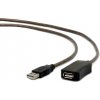 GEM Gembird USB A/USB A M/F 5 m kábel USB 2.0 čierny GEM Gembird USB A/USB A M/F 5 m kábel USB 2.0 čierny