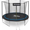 Spokey Jumper Trampolína černo-modrá, průměr 244 cm s ochrannou sítí a žebříkem Spokey Jumper Trampolína černo-modrá, průměr 244 cm s ochrannou sítí a žebříkem