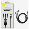 Baseus Universal Flash Series II 3-in-1 Fast Charging Data Cable (USB-A to Micro + Lightning + Type-C) QC, PD 100W, 1.2m, Black (CASS030101) Baseus Universal Flash Series II 3-in-1 Fast Charging Data Cable (USB-A to Micro + Lightning + Type-C) QC, PD 100W, 1.2m, Black (CASS030101)