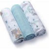 BABYONO Plienky bambusové 3 ks Blue, 70x70 cm BABYONO Plienky bambusové 3 ks Blue, 70x70 cm