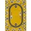 Najkoberce LUNA KIDS 531825/89955 - Autá, horčicový 120x170 cm Najkoberce LUNA KIDS 531825/89955 - Autá, horčicový 120x170 cm