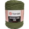 YarnArt Macrame Cord 5 MM Vojenská zelená 787 YarnArt Macrame Cord 5 MM Vojenská zelená 787