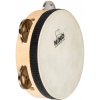 NINO Percussion NINO942 Single Row Headed Wood Tambourine 6” - Natural