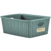 STEFANPLAST Košík Elegance L 36 × 29 × 13 cm vysoký zelenošedý STEFANPLAST Košík Elegance L 36 × 29 × 13 cm vysoký zelenošedý