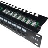 DATACOM Patch panel 24p. CAT6 UTP 3x8p LSA 1U horný zárez 3094 DATACOM Patch panel 24p. CAT6 UTP 3x8p LSA 1U horný zárez 3094