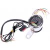 Tlakomer, elektronický tachometer 48 mm. Chróm, čierny ciferník Tlakomer, elektronický tachometer 48 mm. Chróm, čierny ciferník