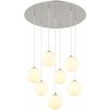 GLOBO 56140-7H RIHA závesné svietidlo D550mm 7xG9 LED 3,5W/310lm 3000K matný nikel, biela GLOBO 56140-7H RIHA závesné svietidlo D550mm 7xG9 LED 3,5W/310lm 3000K matný nikel, biela