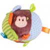 Bigjigs Toys Textilná aktívna guľa opička Cheeky