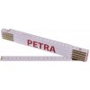 Levior Meter skladací 2m PETRA PROFI biely drevo