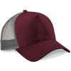 Šiltovka Beechfield Snapback Trucker - burgundy-sivá Šiltovka Beechfield Snapback Trucker - burgundy-sivá