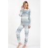 Dámske pyžamo Snow biele so sivými vločkami XL Dámske pyžamo Snow biele so sivými vločkami XL