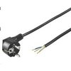 PREMIUMCORD Kabel Flexo síťový třížilový 230V s úhlovou vidlicí 2m černá PREMIUMCORD Kabel Flexo síťový třížilový 230V s úhlovou vidlicí 2m černá