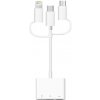 AppleKing 3 v 1 rozbočovač z USB-C / lightning / micro USB na čítačku SD a TF kariet / USB - biely - možnosť vrátiť tovar ZADARMO do 30tich dní AppleKing 3 v 1 rozbočovač z USB-C / lightning / micro USB na čítačku SD a TF kariet / USB - biely - možnosť vrátiť tovar ZADARMO do 30tich dní