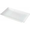 Servírovací tanier LINES WHITE 21 x 13 cm, biela, keramika, MIJ Servírovací tanier LINES WHITE 21 x 13 cm, biela, keramika, MIJ