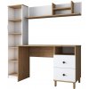 Pracovný stôl Hap Walnut and White Pracovný stôl Hap Walnut and White