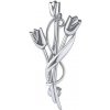 Silvego Strieborná brošňa tulipán Amsterdam PRM10293 Silvego Strieborná brošňa tulipán Amsterdam PRM10293