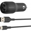 BELKIN Dual USB-A auto nabíječka 24W + USB-C kabel CCE001bt1MBK BELKIN Dual USB-A auto nabíječka 24W + USB-C kabel CCE001bt1MBK
