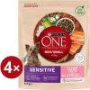Purina One Mini/Small Sensitive s lososom a ryžou 4 x 0,8 kg