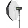 Quadralite 84cm priehľadný dáždnikový softbox Quadralite 84cm priehľadný dáždnikový softbox