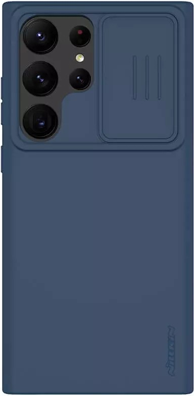 Púzdro Nillkin CamShield Silky Samsung Galaxy S23 Ultra Midnight modré
