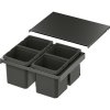 VS ENVI Flex XS-256 systém na třídění odpadu KB 600 mm, 4 × 7 litrů, lava VS ENVI Flex XS-256 systém na třídění odpadu KB 600 mm, 4 × 7 litrů, lava