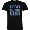 Superfutbal Pánske tričko Forever blowing bubbles, čierne Veľkosť: XL