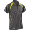 Spiro Polokošile S177M týmové krátký rukáV pánské COT29177Mg8601-grey/lime Šedá/limetkově zelená