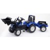 Falk FALK - Šlapací traktor New Holland T8 s nakladačem a vlečkou Falk FALK - Šlapací traktor New Holland T8 s nakladačem a vlečkou