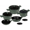 Sada hrncov s titanovým povrchom 10 dielna Berlingerhaus Matte Green Collection BH-8207 Sada hrncov s titanovým povrchom 10 dielna Berlingerhaus Matte Green Collection BH-8207