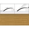 Samolepiace prechodové lišty A49 na plynulé vyrovnanie podlahových rozdielov, šírka 6,1 x výška 0,82 x dĺžka 100 cm - dub Samolepiace prechodové lišty A49 na plynulé vyrovnanie podlahových rozdielov, šírka 6,1 x výška 0,82 x dĺžka 100 cm - dub