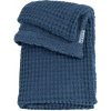 Meyco deka Waffle Teddy Fleece Indigo Meyco deka Waffle Teddy Fleece Indigo