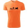 Evolution of man (supersport) - Pánske tričko Fantasy športové - 2XL ( Neon mandarine ) Evolution of man (supersport) - Pánske tričko Fantasy športové - 2XL ( Neon mandarine )