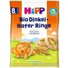 HiPP BIO Špaldové-ovsené prstienky od 8. mesiaca, 30 g HiPP BIO Špaldové-ovsené prstienky od 8. mesiaca, 30 g