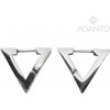 ADANITO BK33390P - Náušnice z chirurgickej ocele trojuholníky ADANITO BK33390P - Náušnice z chirurgickej ocele trojuholníky