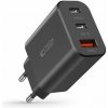 Tech-Protect NC30W napájací nabíjací adaptér 2 x zásuvka Type-C + USB-A, QC3, PD30W, čierny Tech-Protect NC30W napájací nabíjací adaptér 2 x zásuvka Type-C + USB-A, QC3, PD30W, čierny