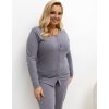 Pyjamas-DU-PI-FP-505.05P-dark grey šedá | ružová XXL Forever Pink 5906694075018 Pyjamas-DU-PI-FP-505.05P-dark grey šedá | ružová XXL Forever Pink 5906694075018