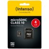 INTENSO Micro SDHC karta 4GB Class10 3413450 INTENSO Micro SDHC karta 4GB Class10 3413450