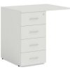 Economy Basic prístavný kontajner so zámkom 4 zásuvky 41 x 76 x 60 cm biela Economy Basic prístavný kontajner so zámkom 4 zásuvky 41 x 76 x 60 cm biela