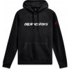 Alpinestars Mikina WORDMARK HOODIE 3 čierna/biela/červená Veľkosť: S Alpinestars Mikina WORDMARK HOODIE 3 čierna/biela/červená Veľkosť: S
