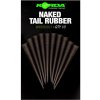 Korda Převleky Naked Tail Rubber Weed/Silt 10 ks