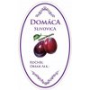 SAMOLEPKA DOMÁCA SLIVOVICA OVÁL BIELA, 16 KS SAMOLEPKA DOMÁCA SLIVOVICA OVÁL BIELA, 16 KS