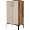 Skrinka na topánky Prag Walnut and Cream Skrinka na topánky Prag Walnut and Cream
