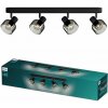 Reflektorové stropné svietidlo 4x E14 LED Black Sleet Philips Reflektorové stropné svietidlo 4x E14 LED Black Sleet Philips