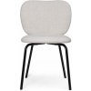 Ferm Living Rico Side Chair Soft Bouclé off-white / black