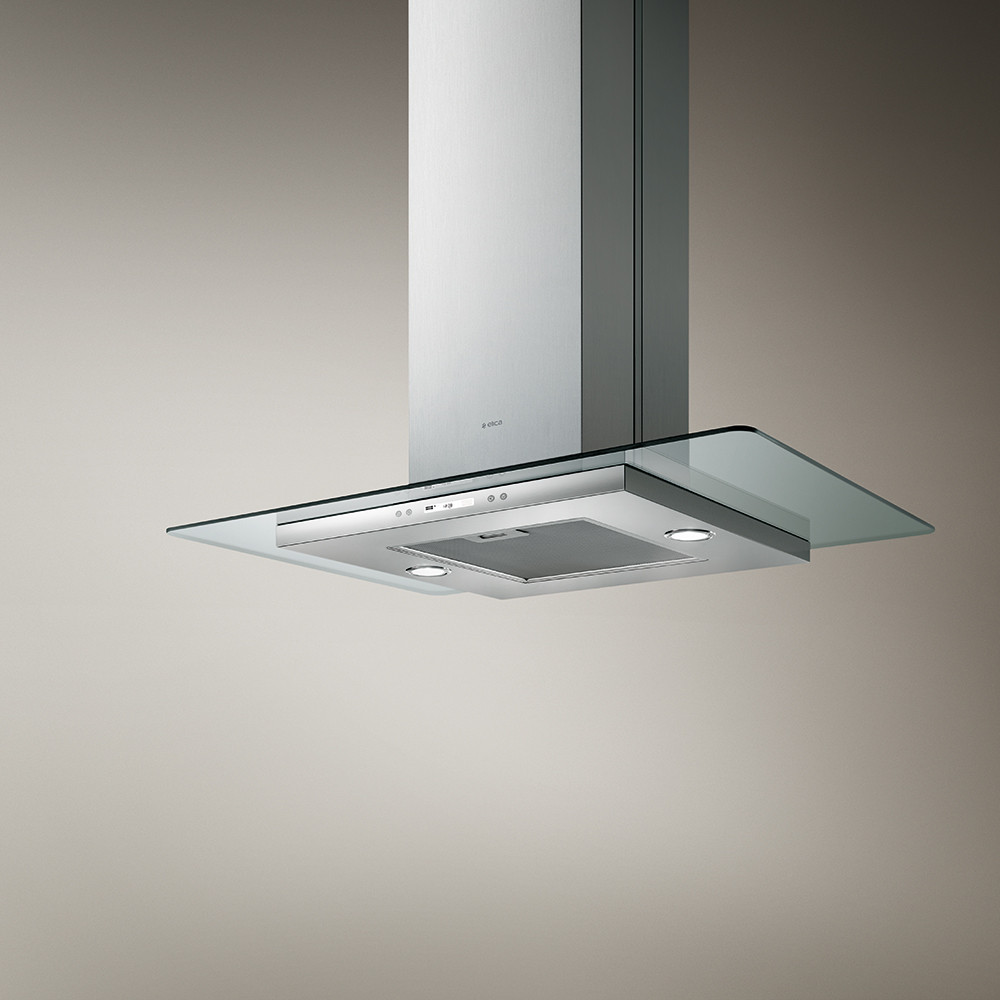 ELICA FLAT GLASS PLUS ISLAND 90 IX