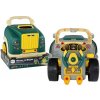 LeanToys Rozebrání motoru zeleného nákladního vozu