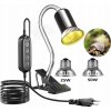 VYHRIEVACIA LAMPA PRE KORYTNAČKY, TERÁRIUM, S 2 ŽÁROVKAMI 25W+50W, S ČASOVAČOM VYHRIEVACIA LAMPA PRE KORYTNAČKY, TERÁRIUM, S 2 ŽÁROVKAMI 25W+50W, S ČASOVAČOM